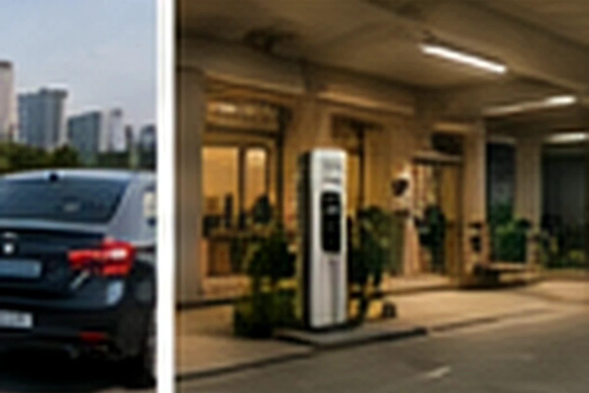 Representative electric shuttle and apartment community charging scenario